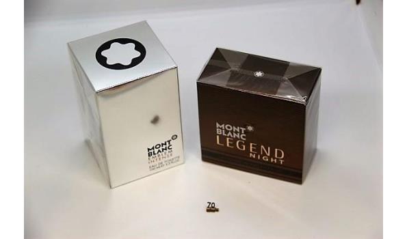 flacon eau de parfum MONTBLANC Legend Night 50ml en flacon eau de toilette MONTBLANC Emblem Intens, 100ml